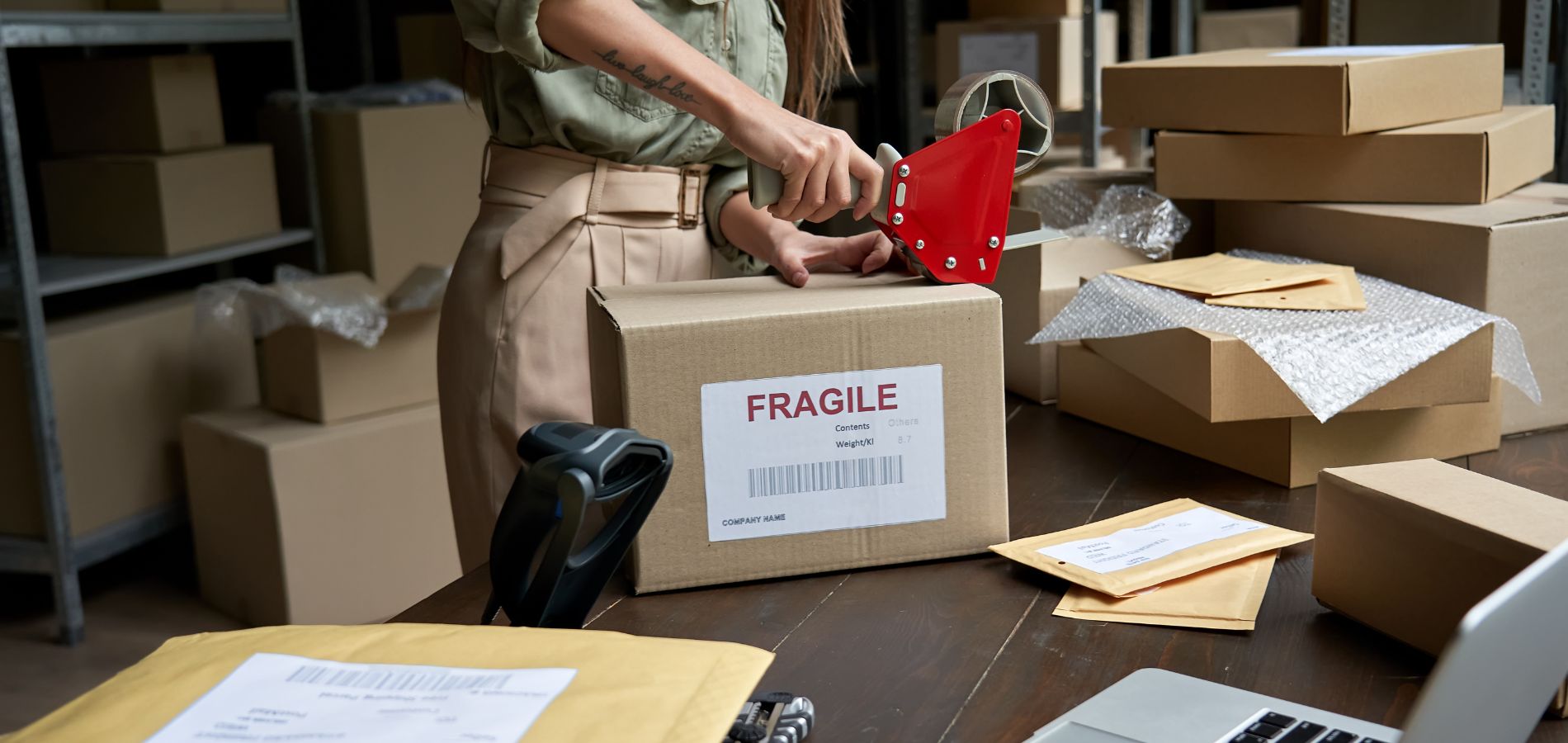Ecommerce shipping tips: properly labeled package.